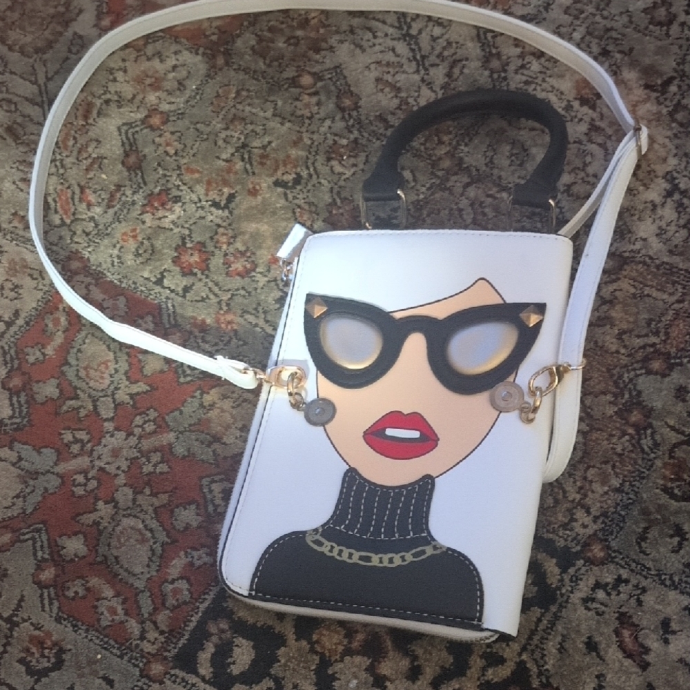 Fun Fashion Lady Face Crossbody-shoulder Bag-hand Bag